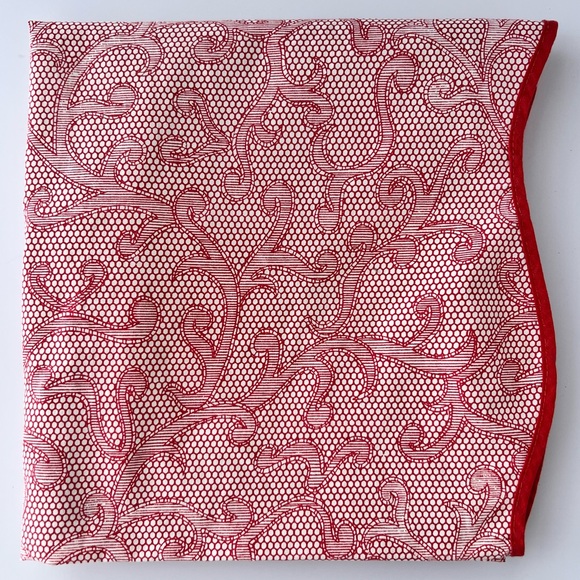 Pinpoint PIMA MARTEX lace pattern scalloped edge King pillow case combed cotton - Picture 5 of 9